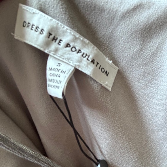 NWT Nordstrom Dress the Population Dream Metallic Tiered Midi Dress Size: Small - Picture 11 of 12